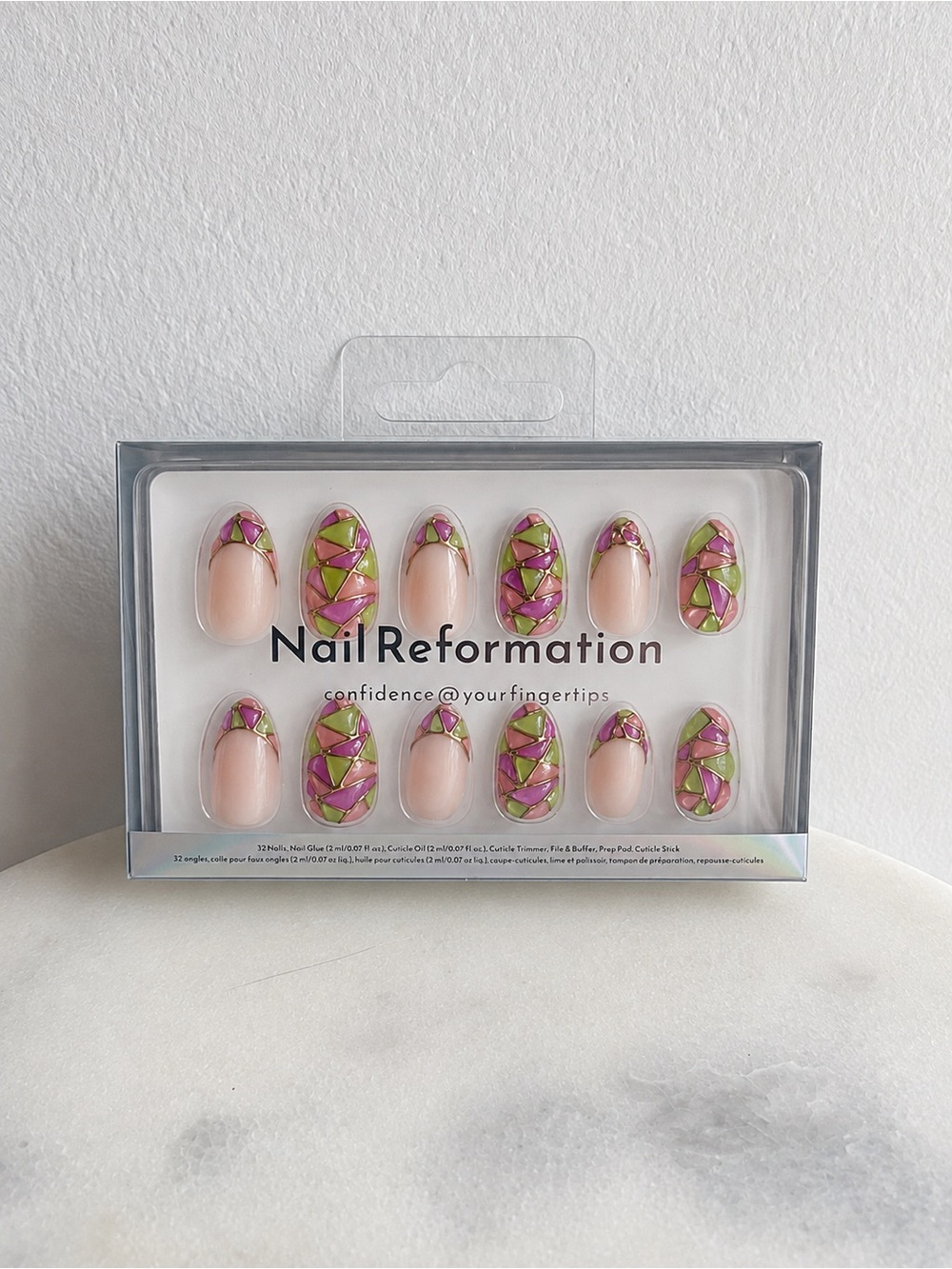 2 for $24 - Nail Reformation Press-On Nails - Stained Glass